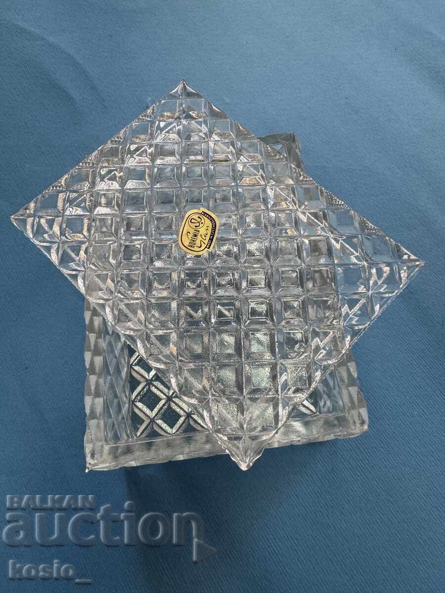 Bohemia glass box with price € 30.00 | 58.67 BGN