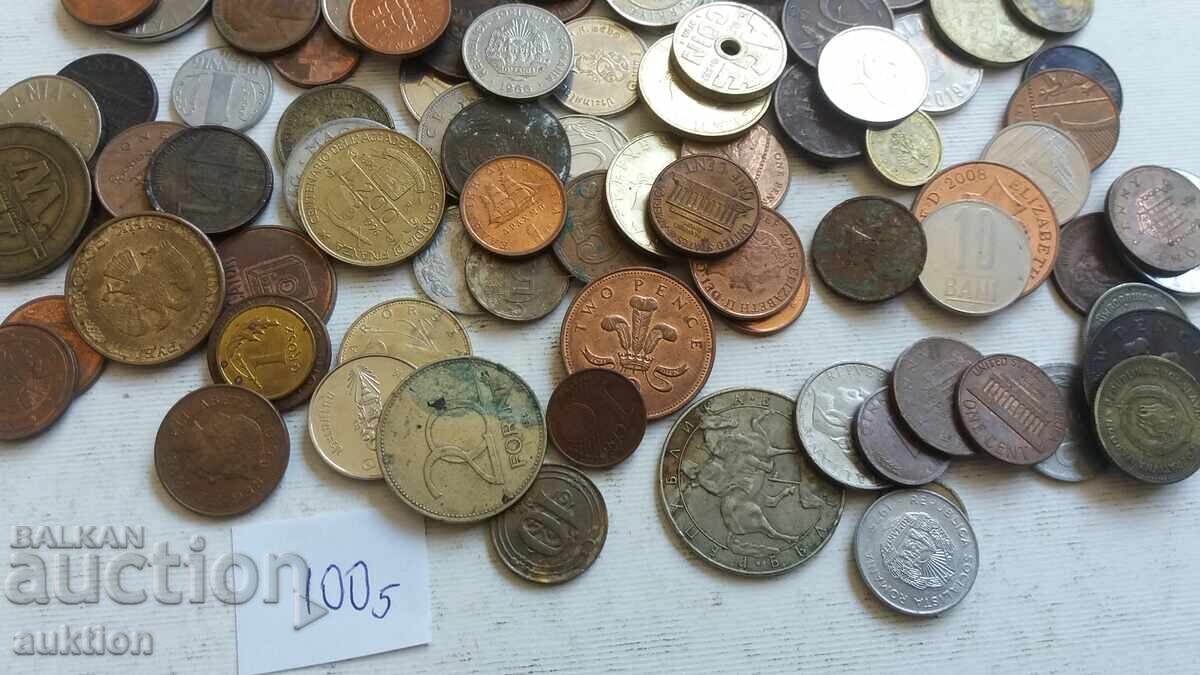 Delivery of 100 FOREIGN COINS FROM AROUND THE WORLD Delivery of 100 FOREIGN COINS FROM AROUND THE WORLD