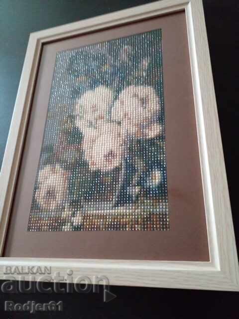 Delivery of TAPESTRY, puzzle, painting with diamond beads - flowers