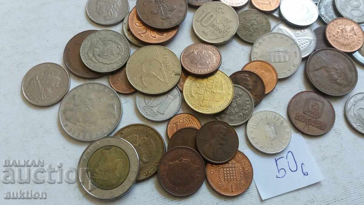 50 FOREIGN COINS FROM AROUND THE WORLD - 5 50 FOREIGN COINS FROM AROUND THE WORLD - 5