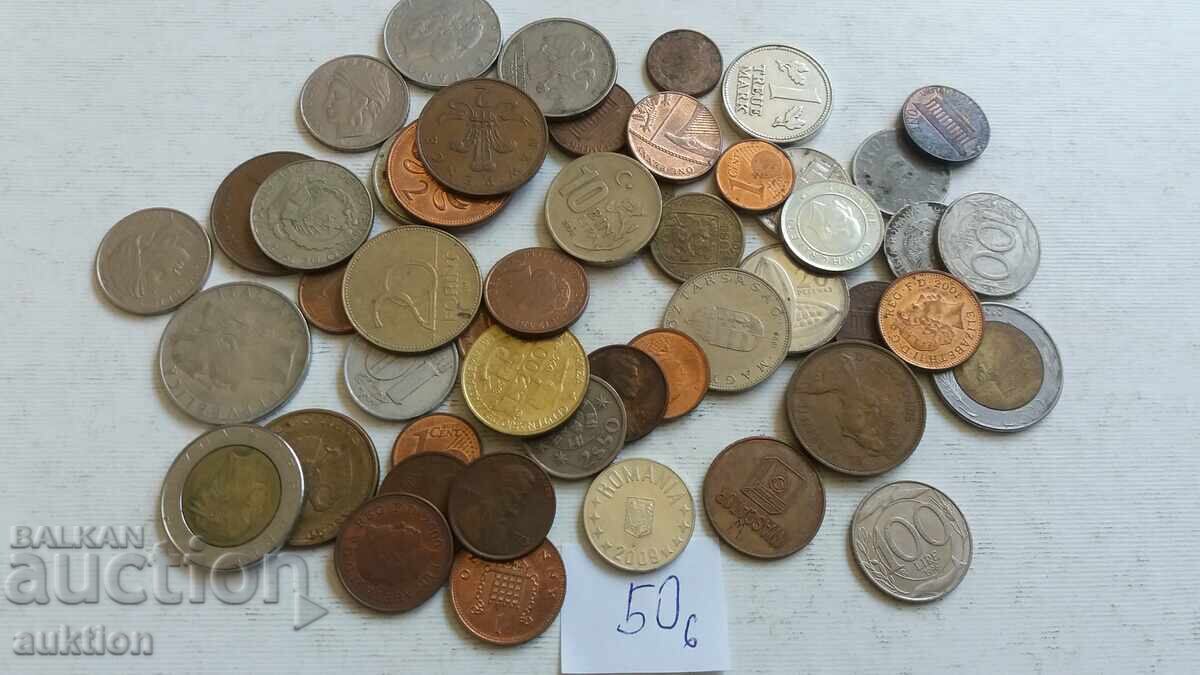 50 FOREIGN COINS FROM AROUND THE WORLD - 6 50 FOREIGN COINS FROM AROUND THE WORLD - 6