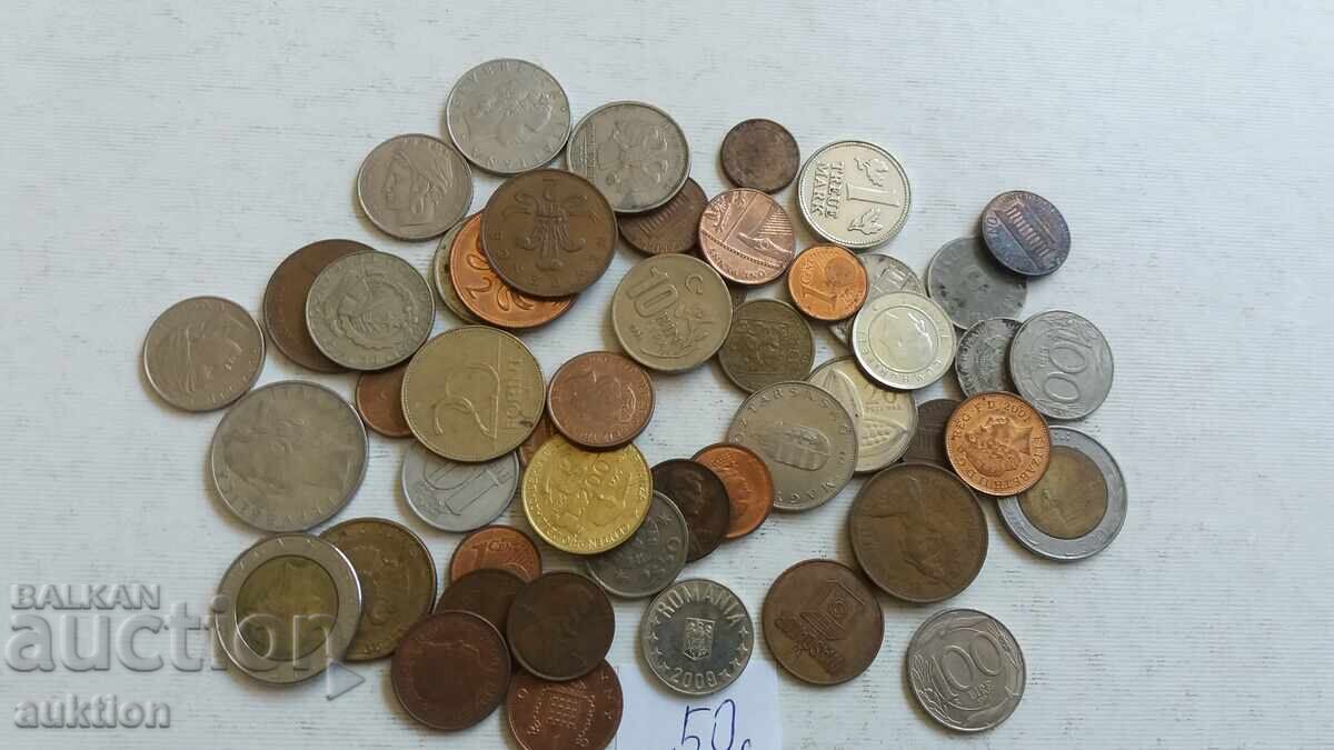 50 FOREIGN COINS FROM AROUND THE WORLD - 7 50 FOREIGN COINS FROM AROUND THE WORLD - 7