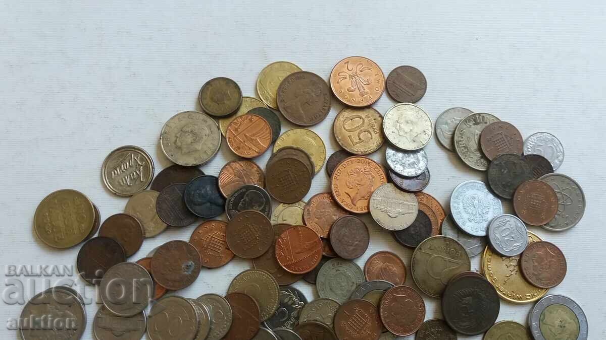 100 FOREIGN COINS FROM AROUND THE WORLD with price 11.99 BGN | € 6.13 100 FOREIGN COINS FROM AROUND THE WORLD with price 11.99 BGN | € 6.13