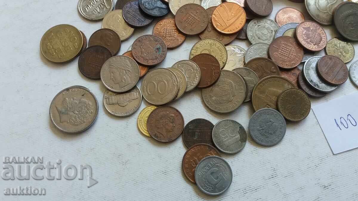 100 FOREIGN COINS FROM AROUND THE WORLD - 6 100 FOREIGN COINS FROM AROUND THE WORLD - 6