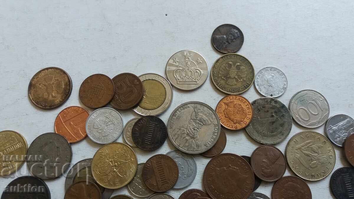 Auction  50 FOREIGN COINS FROM AROUND THE WORLD