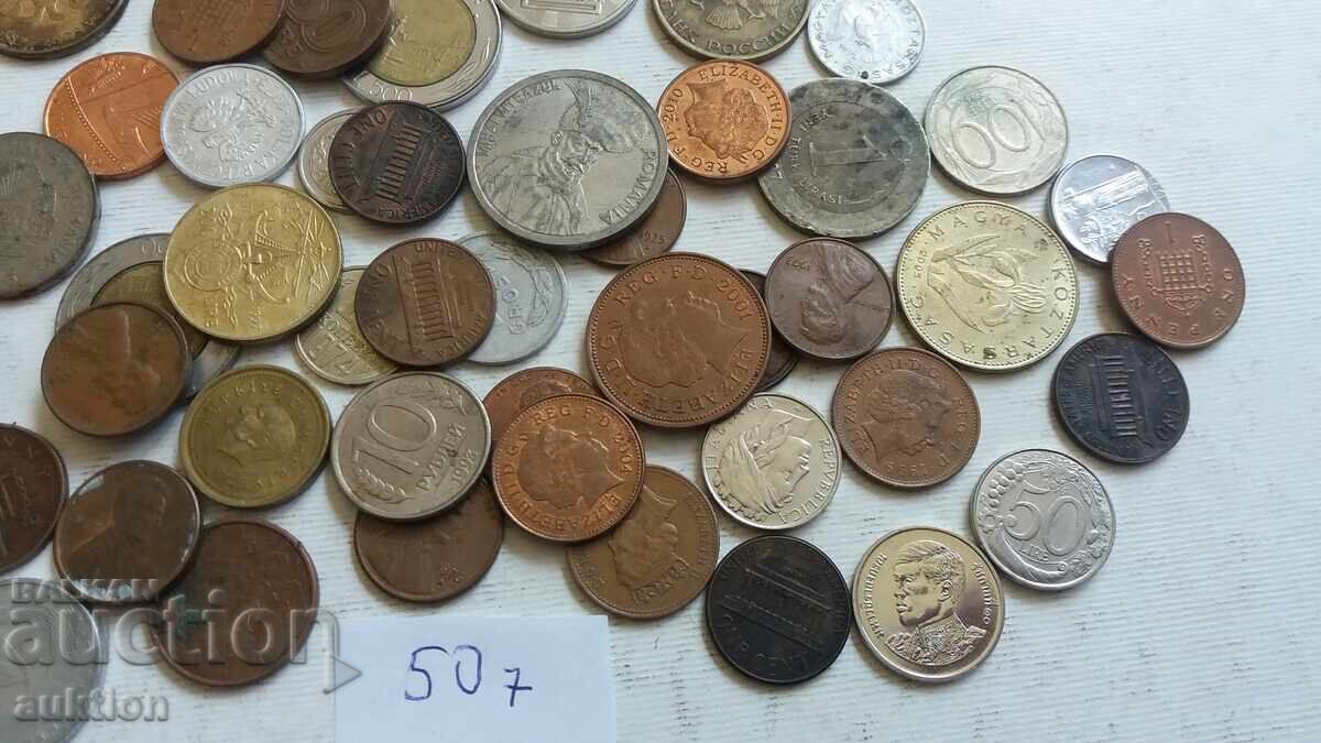 Delivery of 50 FOREIGN COINS FROM AROUND THE WORLD