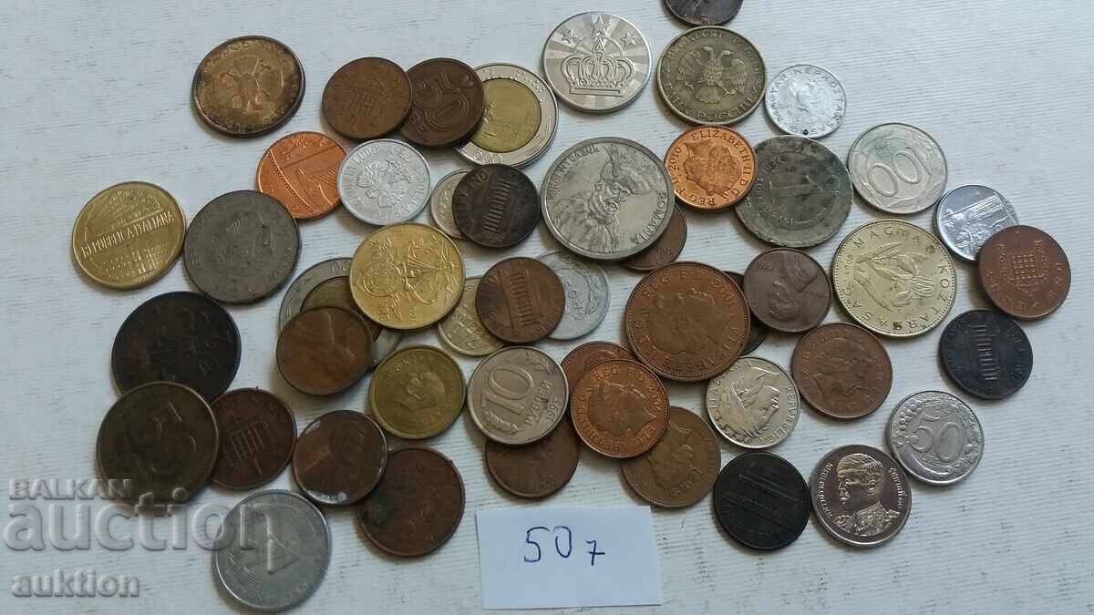 50 FOREIGN COINS FROM AROUND THE WORLD
