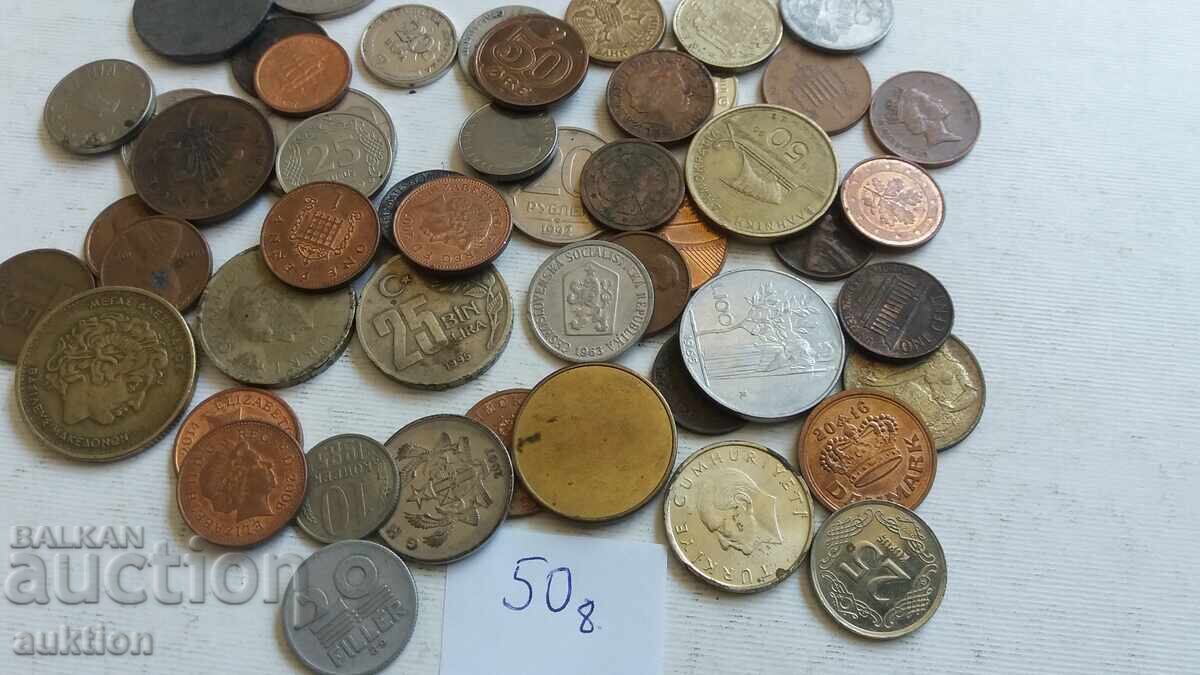 Delivery of 50 FOREIGN COINS FROM AROUND THE WORLD Delivery of 50 FOREIGN COINS FROM AROUND THE WORLD
