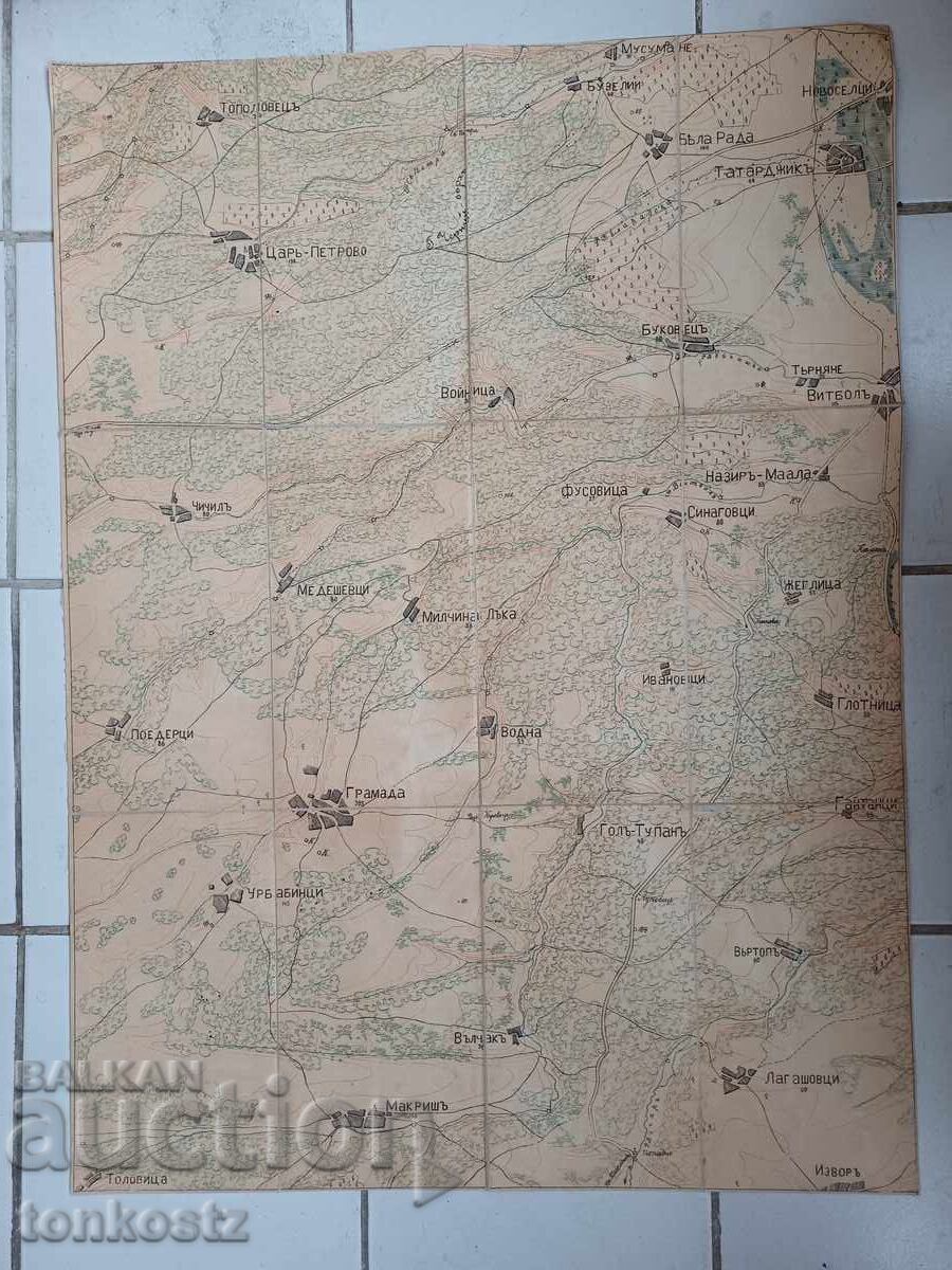 Harta militară a împrejurimilor Vidin