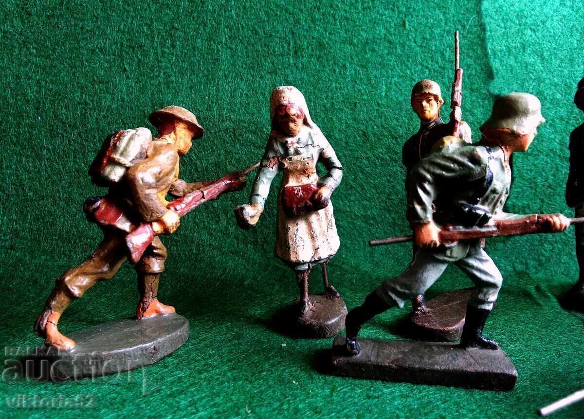 Old soldier figurines From the 1930s Elastolin Line with price 165.00 BGN | € 84.36