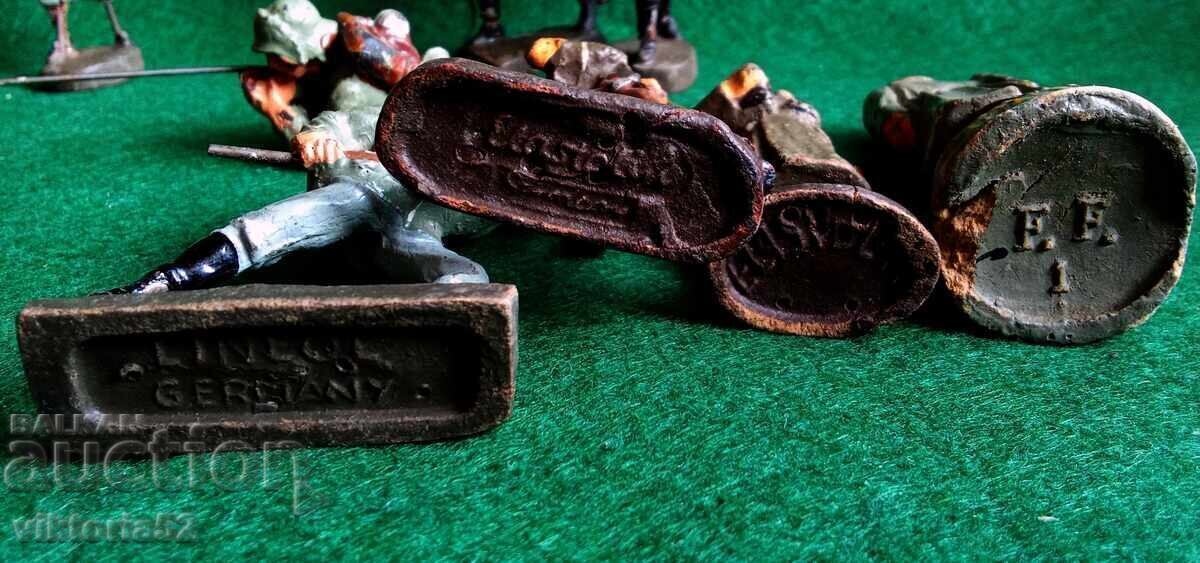 Old soldier figurines From the 1930s Elastolin Line - 5