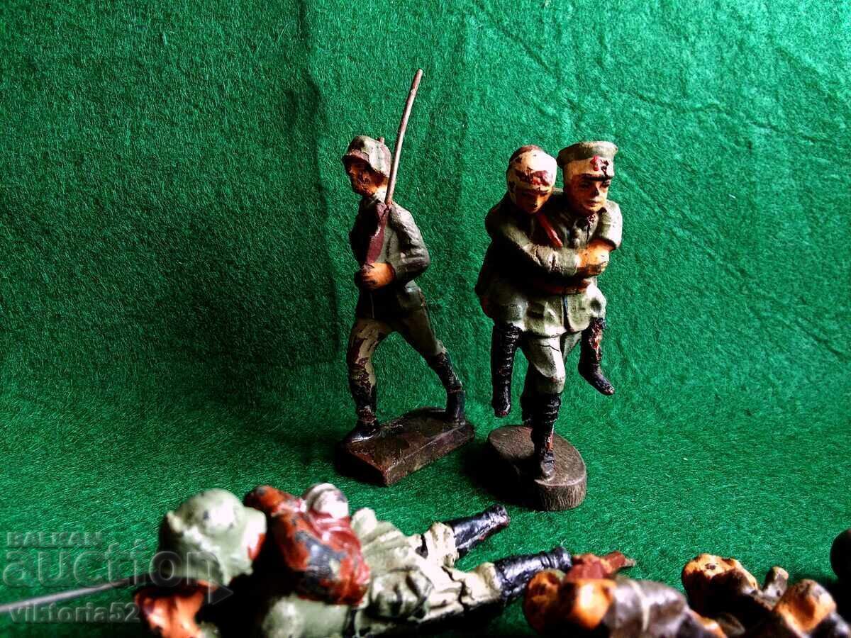 Old soldier figurines From the 1930s Elastolin Line - 6