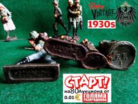 Figurine vechi de soldați din anii 1930 Linia Elastolin