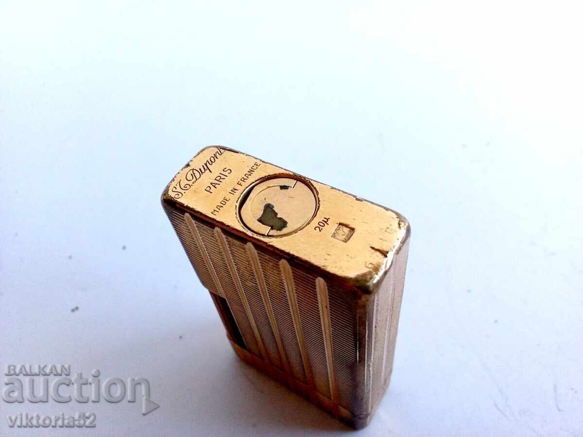ST DUPONT LIGHTER GOLD MODEL - 7 ST DUPONT LIGHTER GOLD MODEL - 7