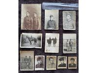 Lot of old photos "War portraits" - 11 pcs.