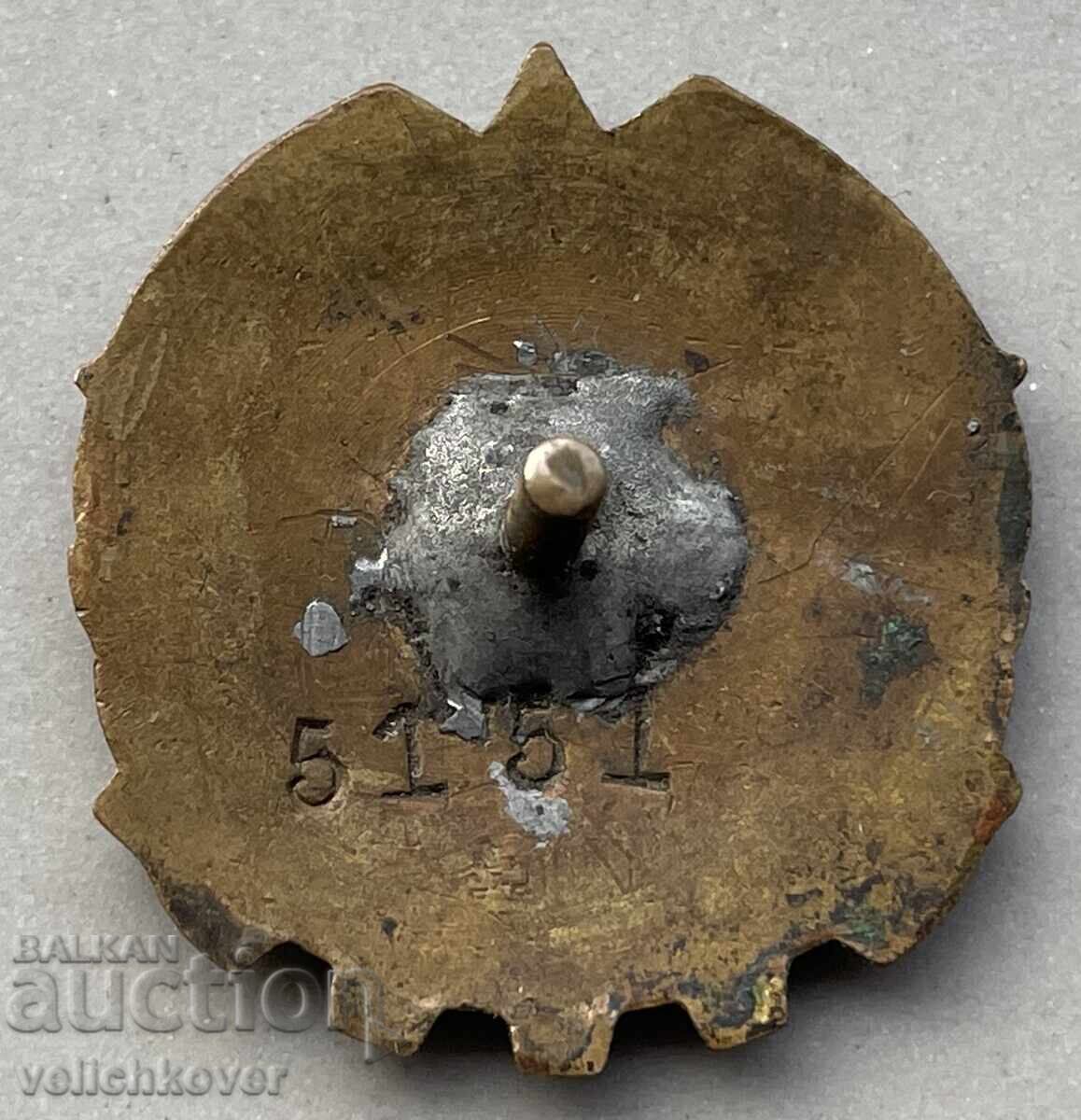 40219 Bulgaria sign GTO Ready for Labor and Defense enamel on wine with price 5.00 BGN | € 2.56 40219 Bulgaria sign GTO Ready for Labor and Defense enamel on wine with price 5.00 BGN | € 2.56