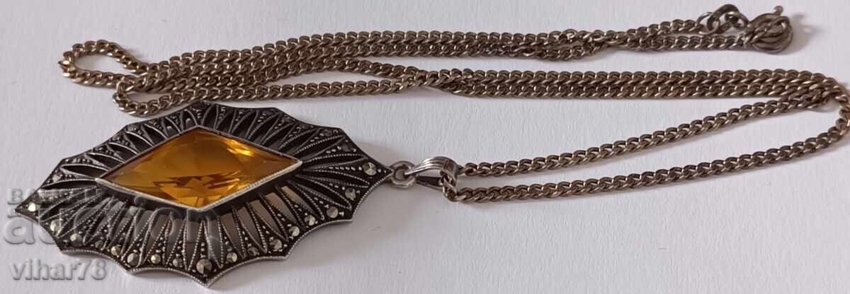 Delivery of OLD SILVER PENDANT WITH CHAIN Delivery of OLD SILVER PENDANT WITH CHAIN