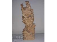 WOOD CARVING ''ANGEL KILLS THE DEVIL''