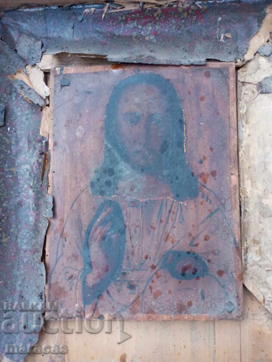 Old painted icon with price 135.00 BGN | € 69.02