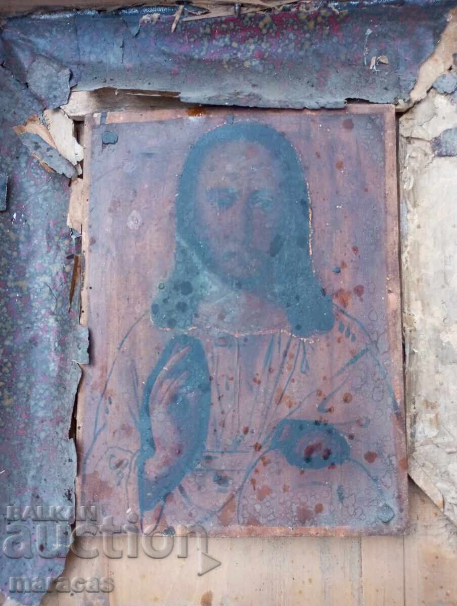 Icoană veche pictată cu preț € 70.00 | 136.91 BGN Icoană veche pictată cu preț € 70.00 | 136.91 BGN