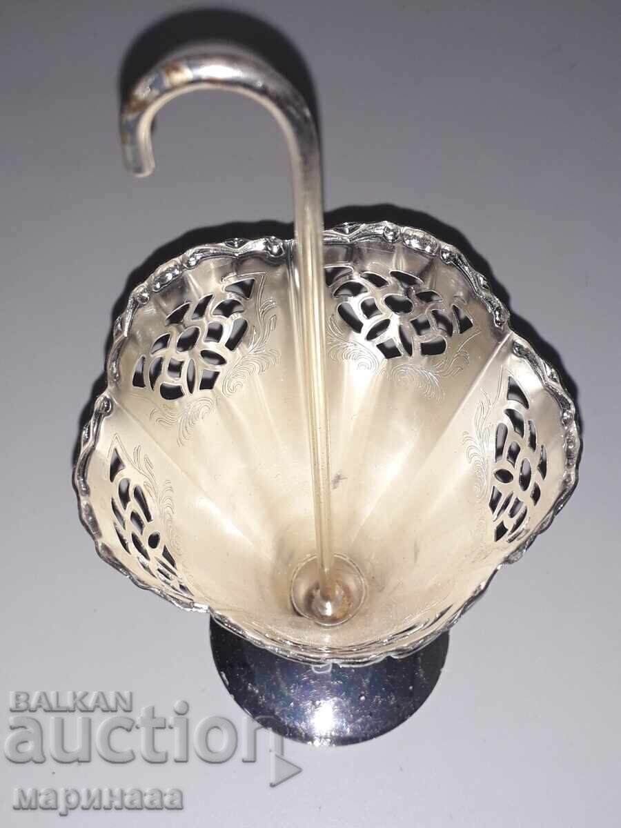 Auction NAPKIN HOLDER. SILVER-PLATED BRASS Auction NAPKIN HOLDER. SILVER-PLATED BRASS