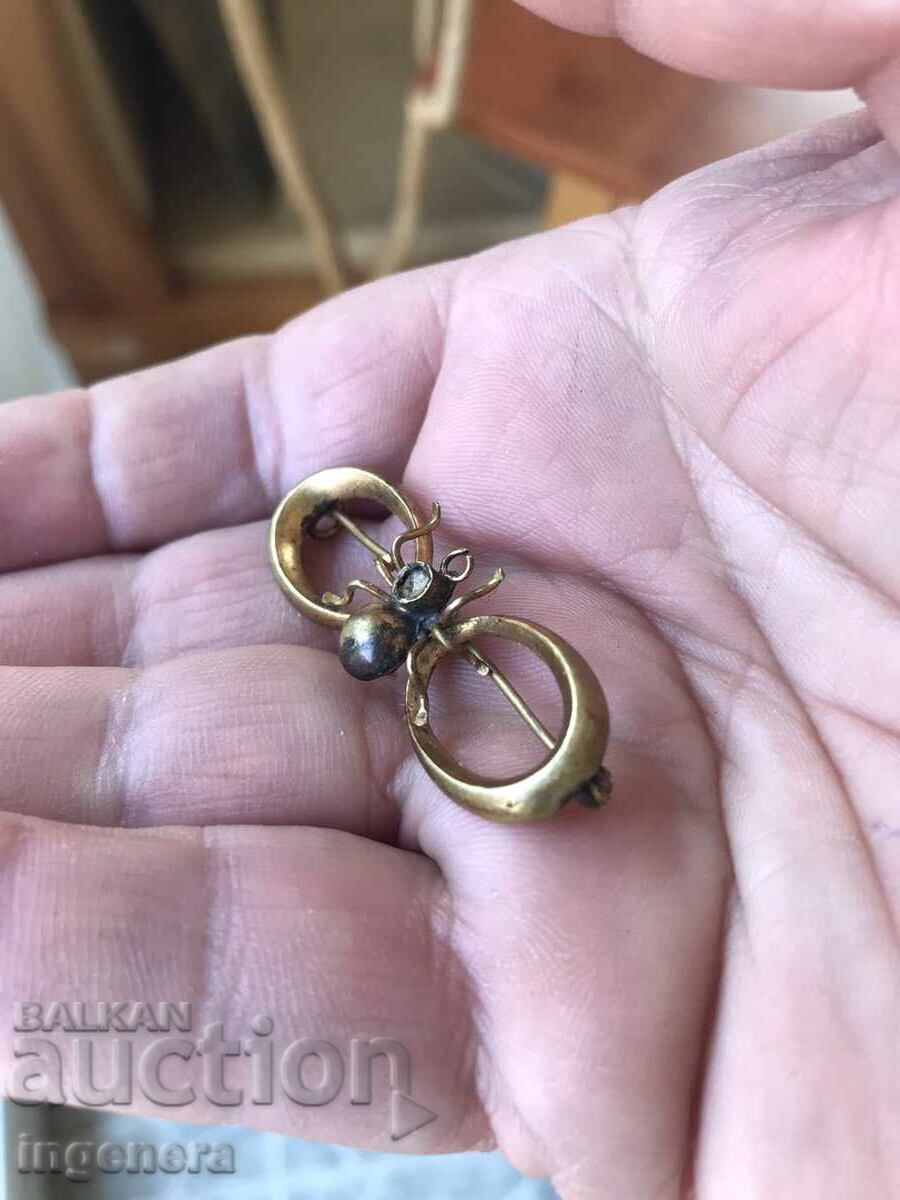 ANTIQUE BRONZE RENAISSANCE BROOCH - 5 ANTIQUE BRONZE RENAISSANCE BROOCH - 5