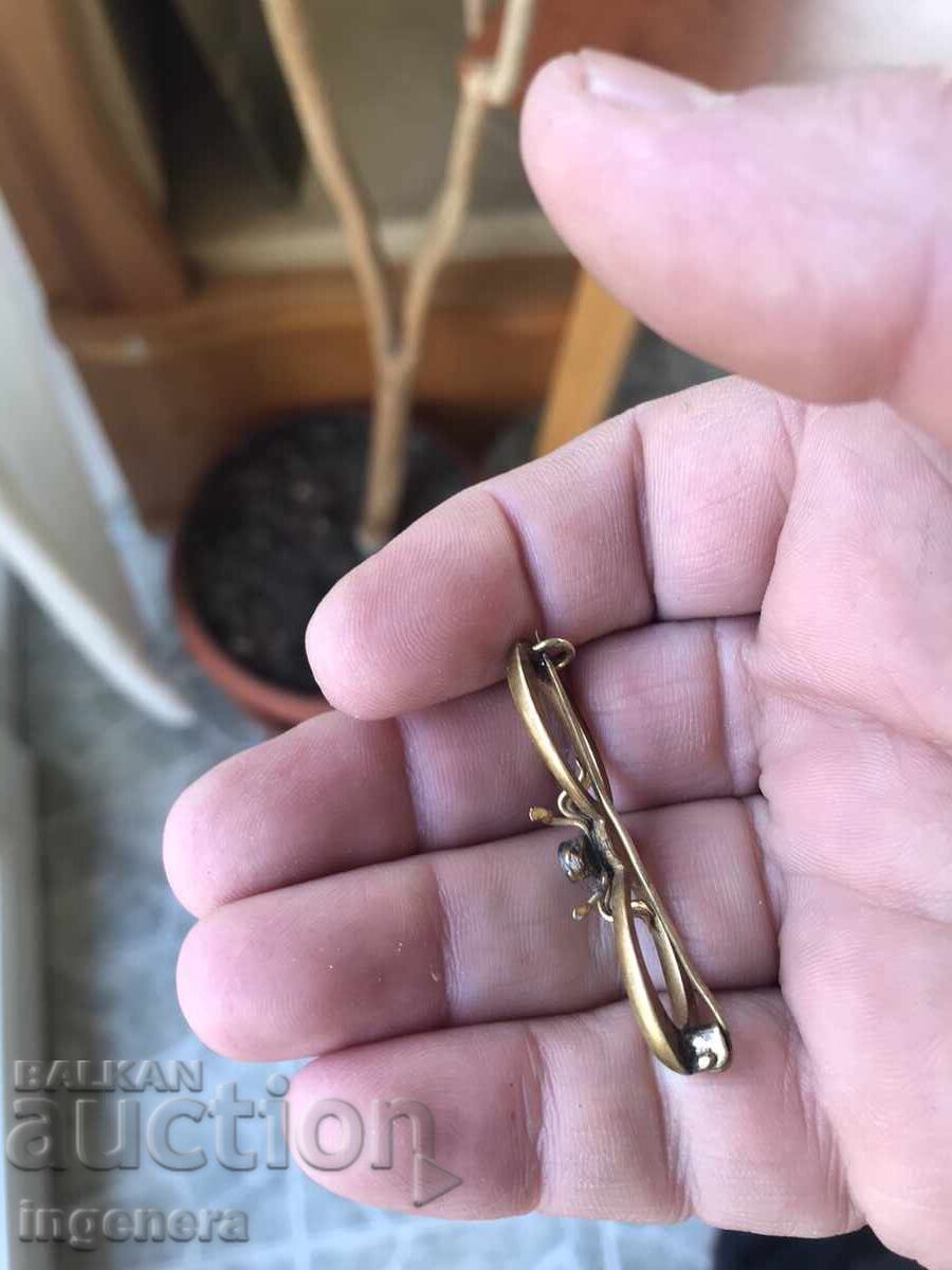 ANTIQUE BRONZE RENAISSANCE BROOCH - 6 ANTIQUE BRONZE RENAISSANCE BROOCH - 6