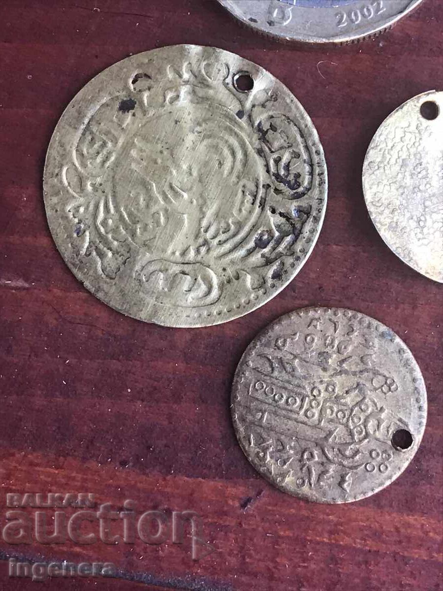 Auction  COIN COINS FOR DECORATIVE METAL-4 PCS.