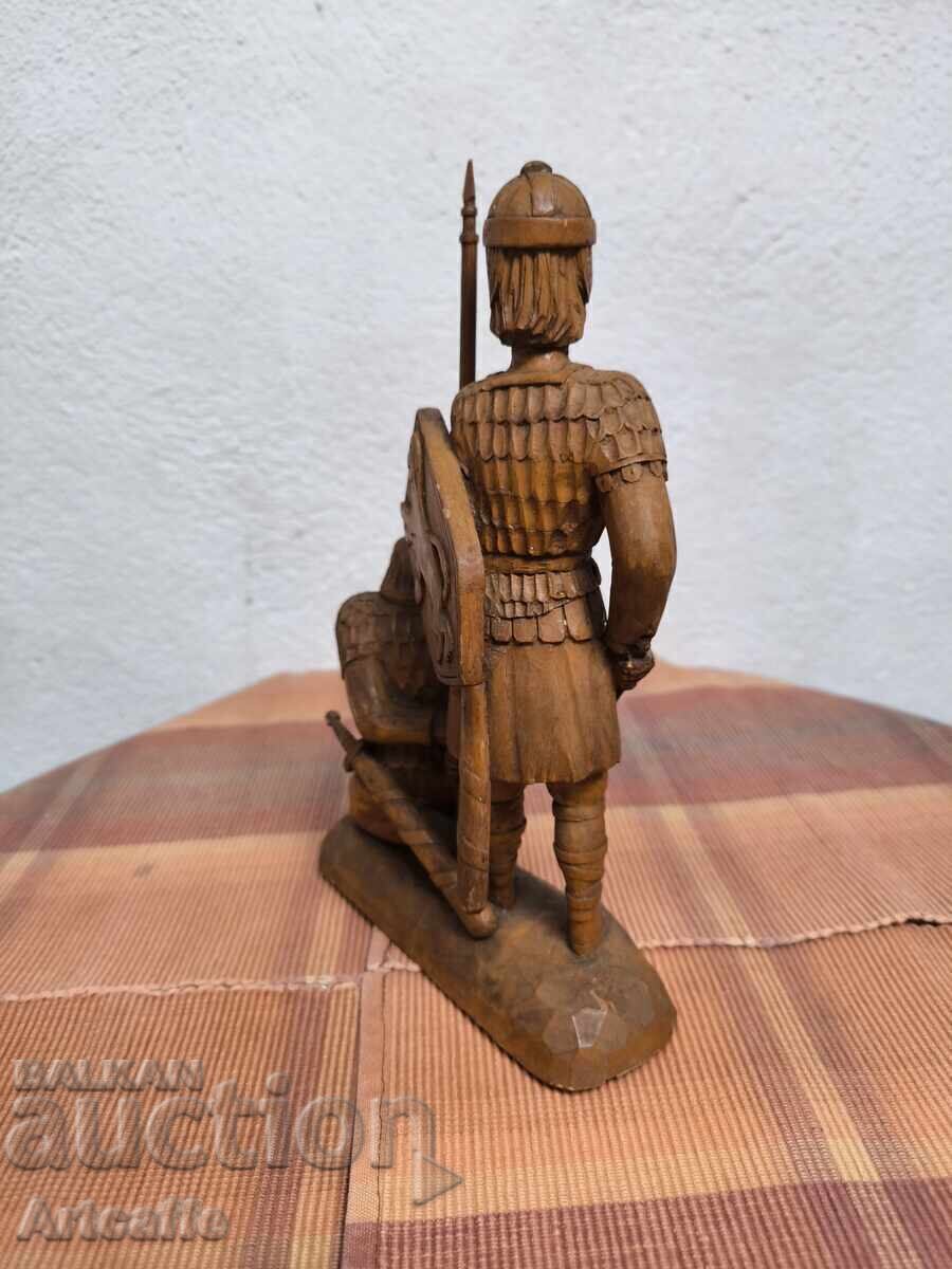 Παράδοση Ξύλινη φιγούρα Ιππότης Στρατιώτης Παράδοση Ξύλινη φιγούρα Ιππότης Στρατιώτης