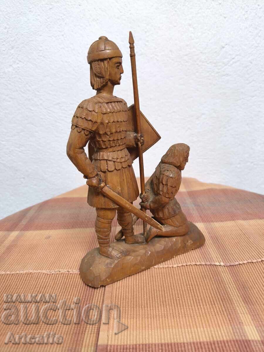 Ξύλινη φιγούρα Ιππότης Στρατιώτης - 5 Ξύλινη φιγούρα Ιππότης Στρατιώτης - 5