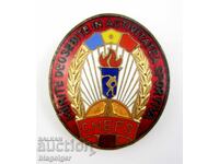 OLD BADGE-ROMANIA-FOR SPECIAL MERITS IN SPORTS