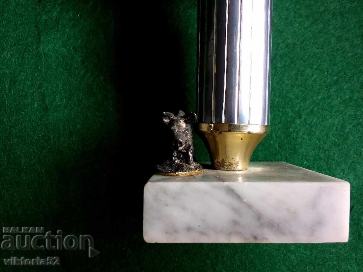 Old prize cup for a pig farmer - pig figure - 7 Old prize cup for a pig farmer - pig figure - 7