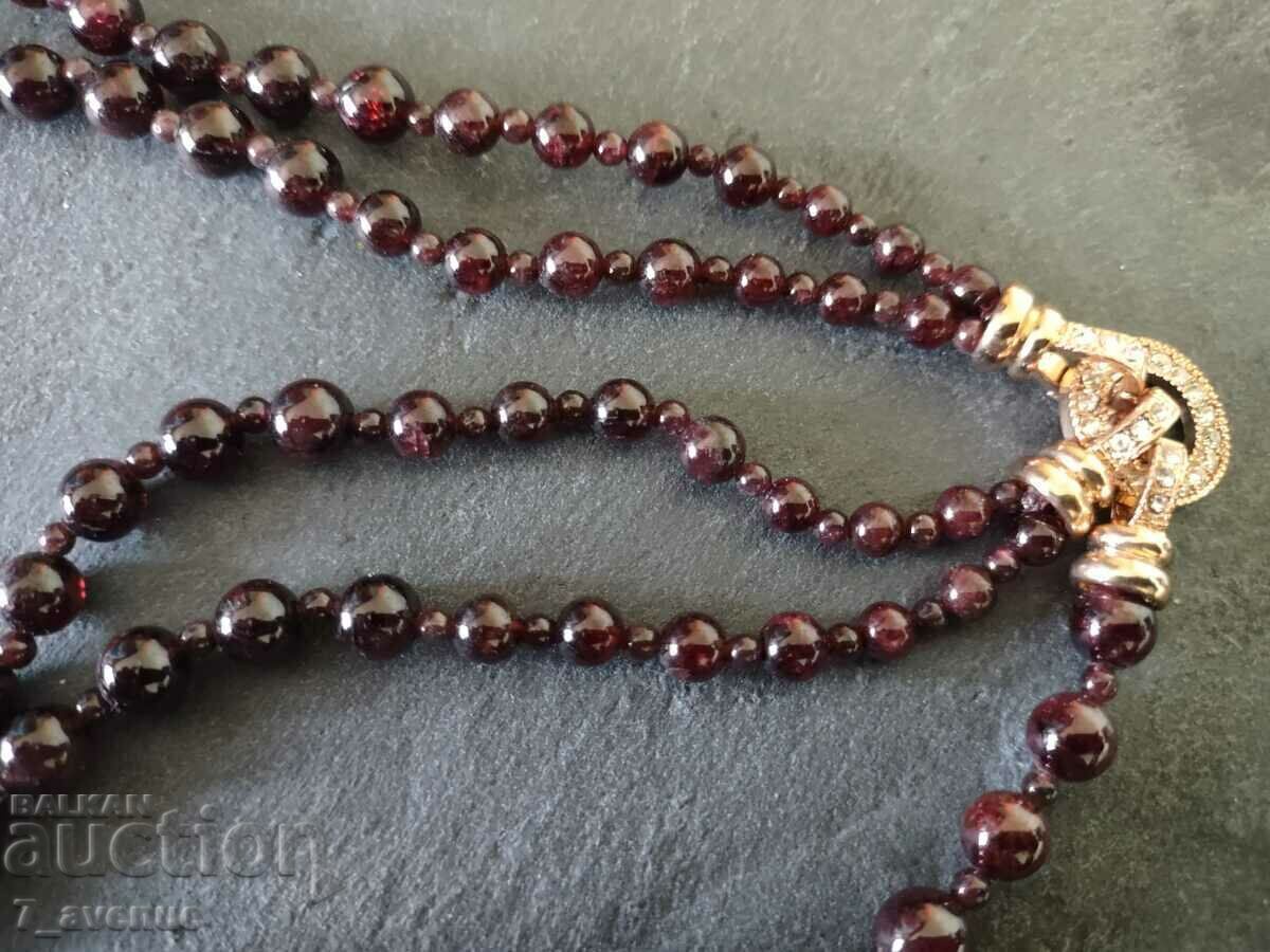 Beautiful Garnet necklace, double row, 27.02.2025 with price 199.00 BGN | € 101.75