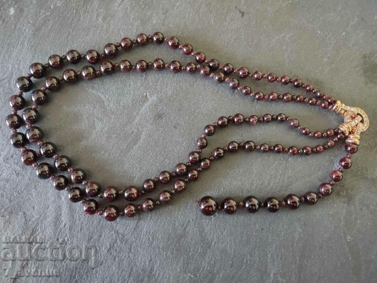 Beautiful Garnet necklace, double row, 27.02.2025 - 7