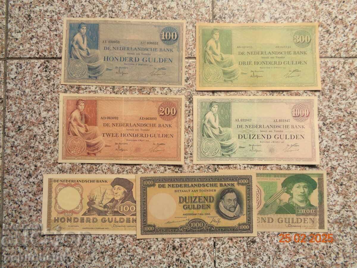 Netherlands Holland No. 2 very rare - the banknotes are Copies
