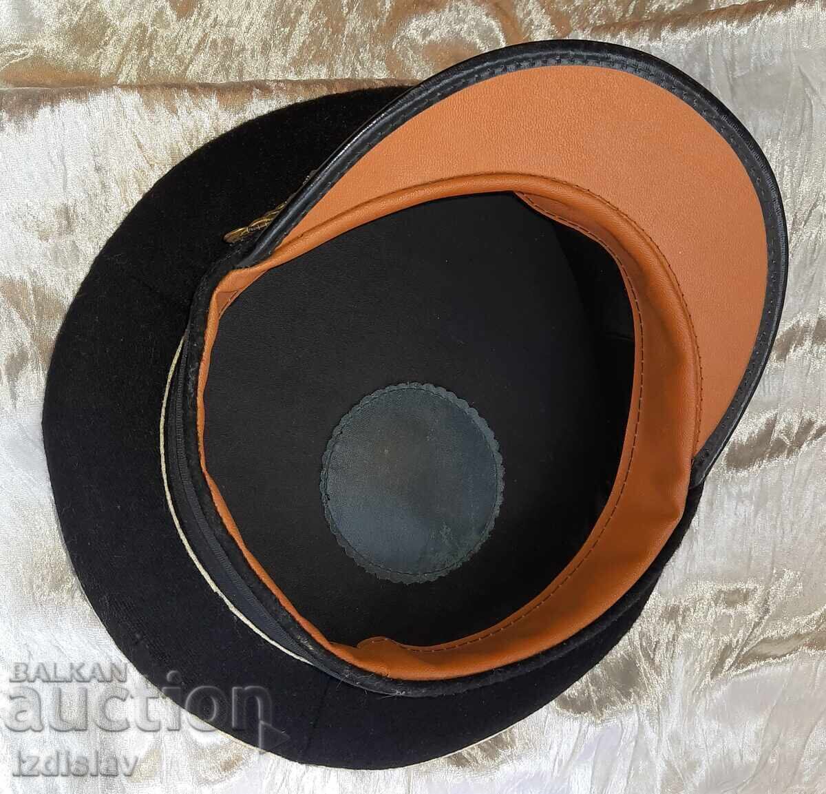 Auction Officer's Navy Cockade Cap. Auction Officer's Navy Cockade Cap.