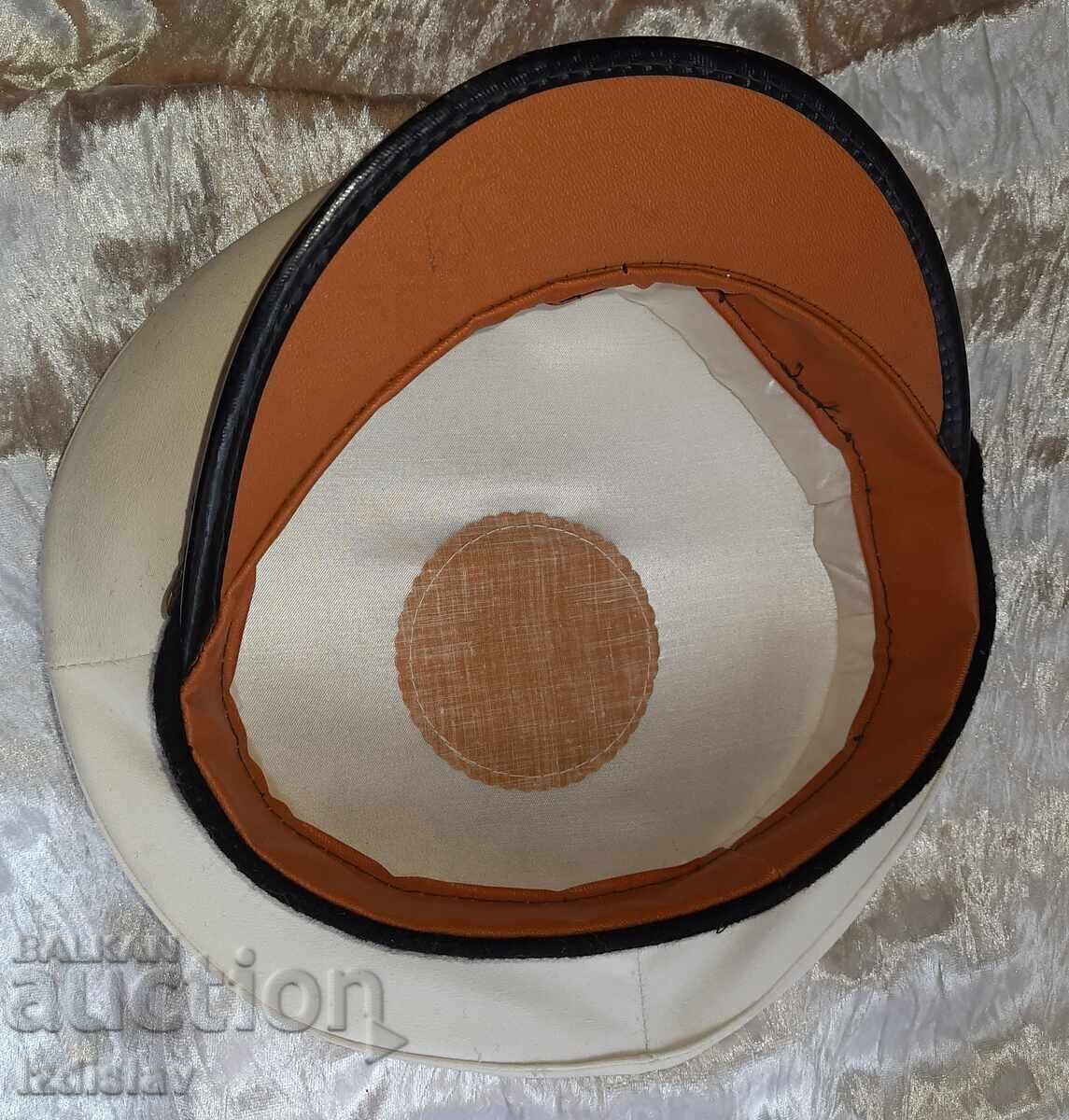 Auction  Officer's Navy Cockade Cap.