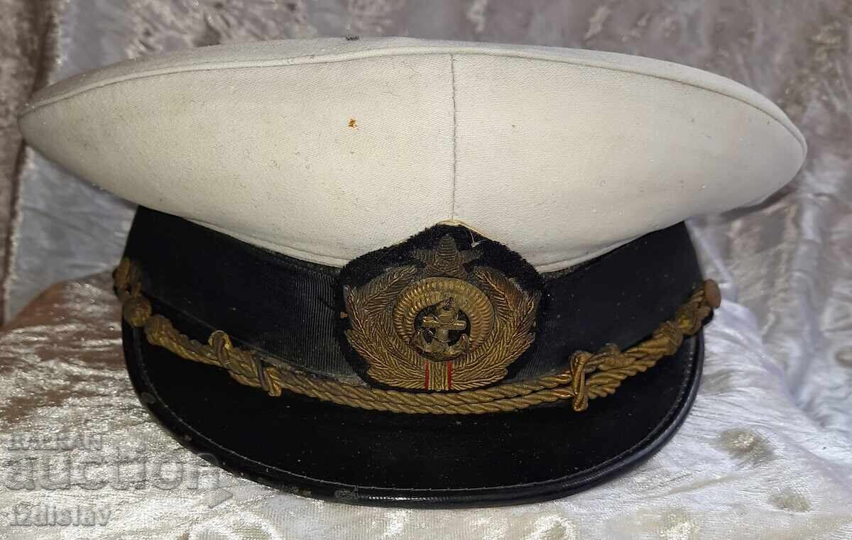 Officer's Navy Cockade Cap. - 5