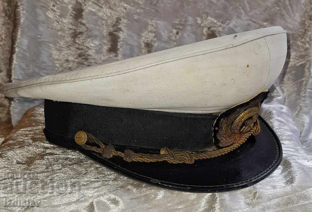 Officer's Navy Cockade Cap. - 6