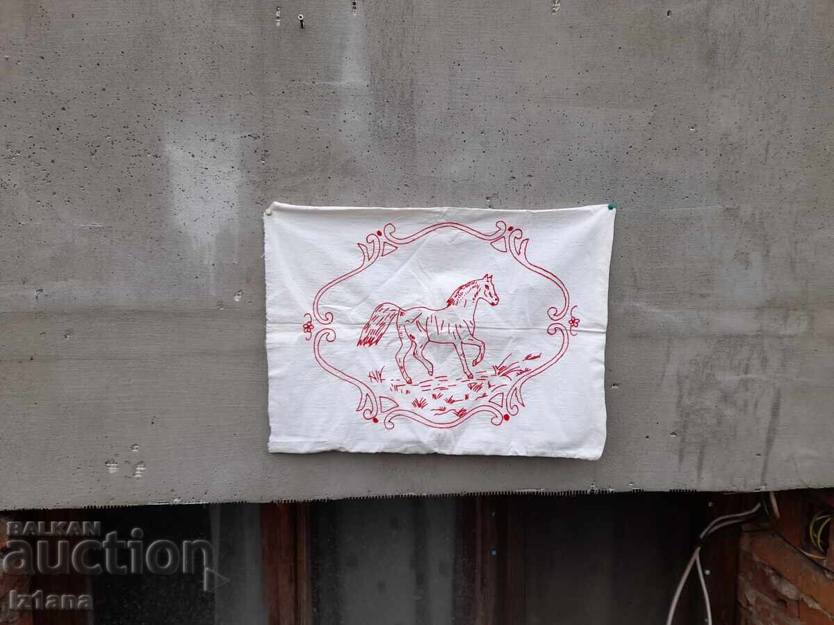 Old embroidered pillowcase Old embroidered pillowcase