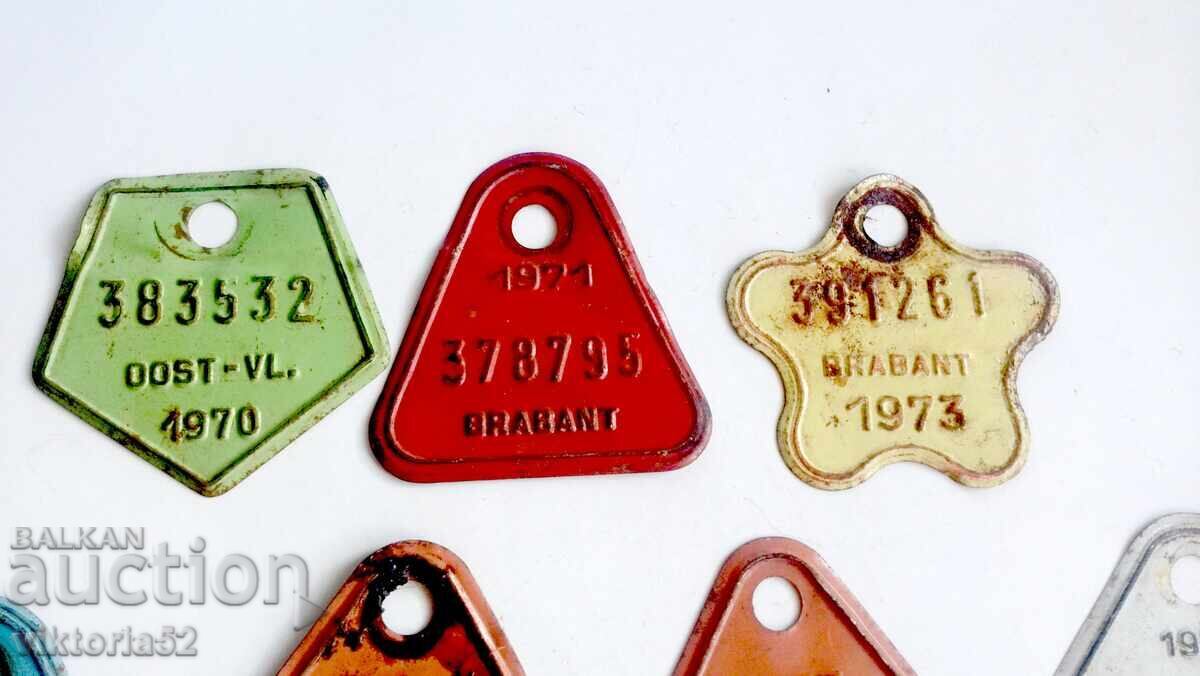 Auction Retro bicycle license plates - Transport wheels Auction Retro bicycle license plates - Transport wheels