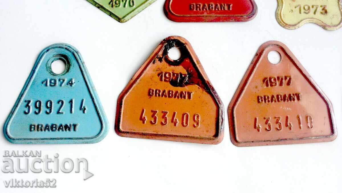 Livrarea Plăcuțe de înmatriculare pentru biciclete retro - Roți de transport Livrarea Plăcuțe de înmatriculare pentru biciclete retro - Roți de transport