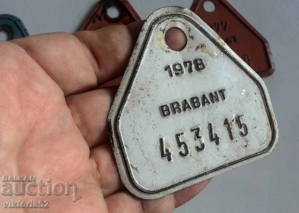 Retro bicycle license plates - Transport wheels - 5 Retro bicycle license plates - Transport wheels - 5