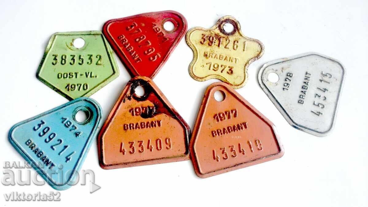 Retro bicycle license plates - Transport wheels - 7 Retro bicycle license plates - Transport wheels - 7