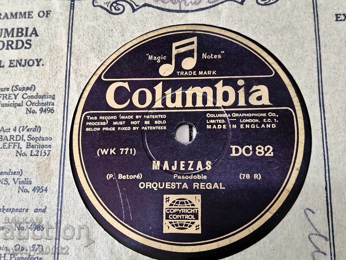 Auction Old vinyl record shellac for gramophone, 1920s Auction Old vinyl record shellac for gramophone, 1920s