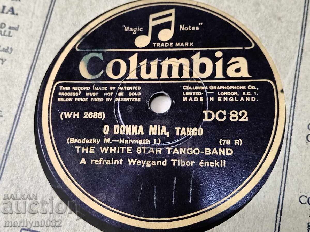 Delivery of Old vinyl record shellac for gramophone, 1920s Delivery of Old vinyl record shellac for gramophone, 1920s