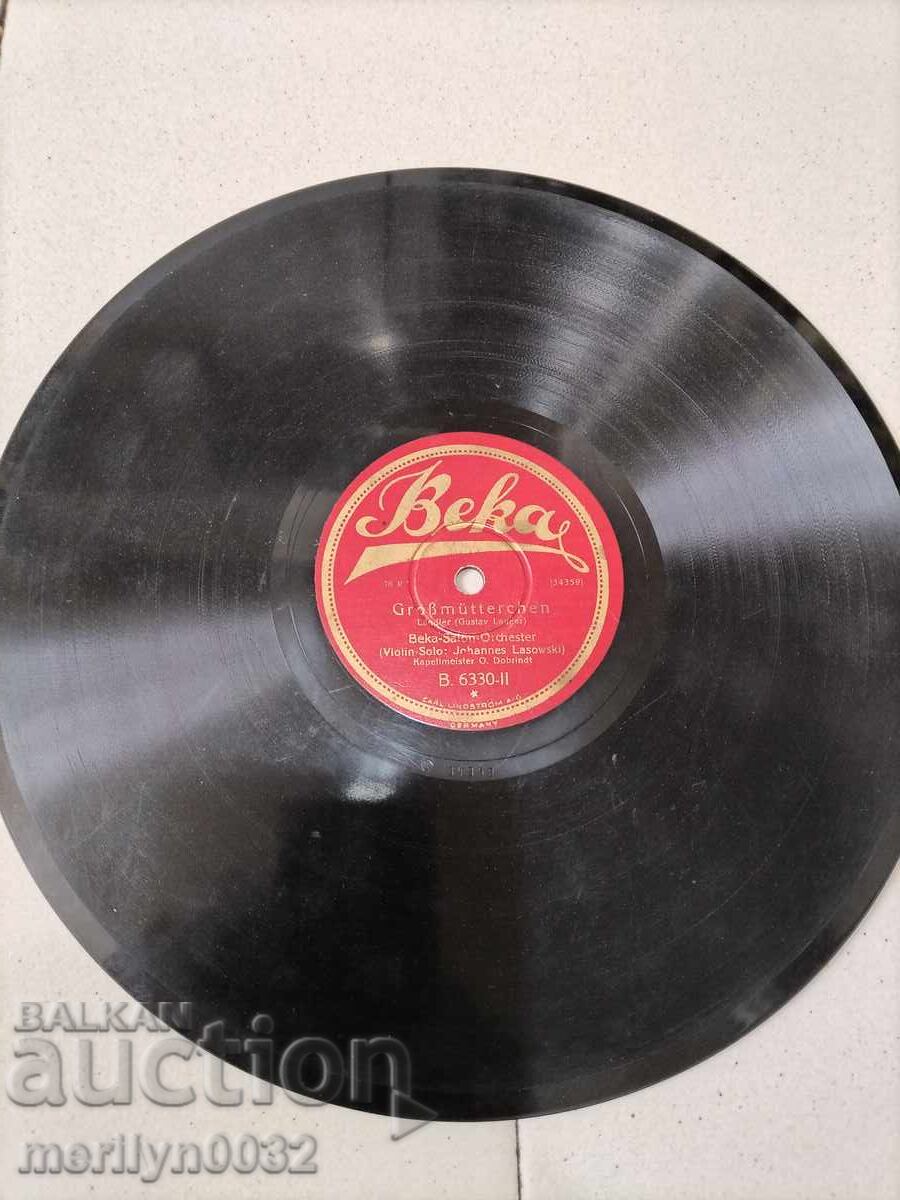 Delivery of Old vinyl record shellac for gramophone, 1920s Delivery of Old vinyl record shellac for gramophone, 1920s