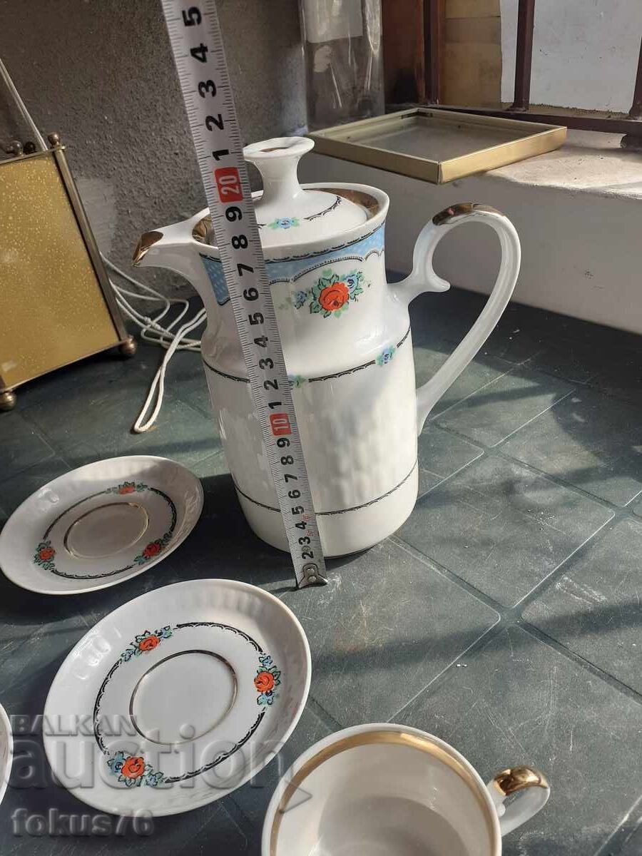 Incredibly beautiful Russian porcelain coffee set with gilding - 6