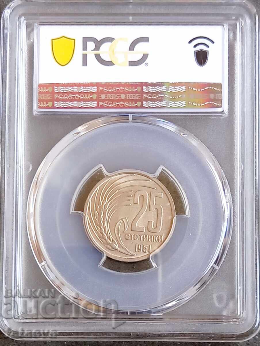 25 cents MS64, PCGS, 1951, Read the description. with price 450.00 BGN | € 230.08 25 cents MS64, PCGS, 1951, Read the description. with price 450.00 BGN | € 230.08