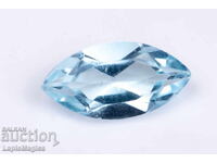 Topaz albastru 0,68ct 8x4mm VS tăietură marchise #10